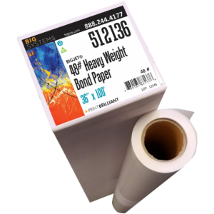 48# Matte 180 Heavy Bond Paper bright white matte plotter paper for CAD and posters