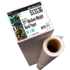 37# Sign Bond bright white matte plotter paper for proofing and posters