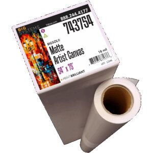 Matte Artist Canvas poly cotton matte canvas for fine art reproduction and printable wall art