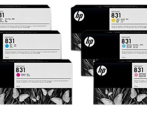 HP 831A 775ml Latex Ink cartridges full color set for HP Latex 300 Series printers
