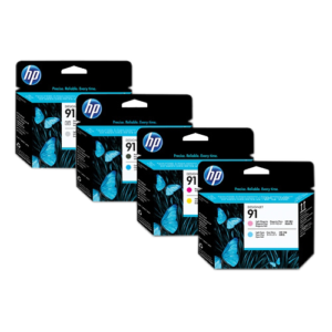HP 91 Printheads Matte Black and Cyan original HP printheads for HP DesignJet Z6100 printers