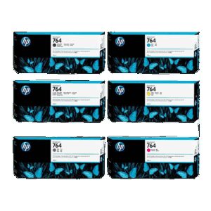 HP 764 Ink Cartridges 300 ml for HP DesignJet printers delivering crisp professional prints