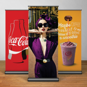 33" x 78" Retractable Standing Banner w/ Heavy Base