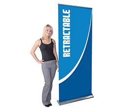 Value Banner Display Stand (Hardware Only) retractable aluminum banner stand for indoor displays