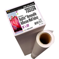 Removable adhesive wall fabric matte polyester material for interior wall graphics and murals