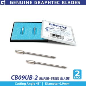 Graphtec CB09UB-2 Super-Steel 45 degree 0.9mm vinyl cutting blades for Graphtec cutters