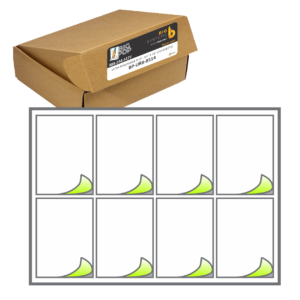 Printable 8-Up ultra removable decals 4.125 x 3.375 inches clean-removal sheets