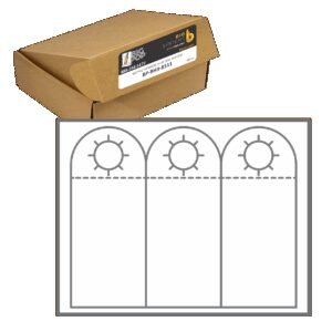 Printable Bottle Hanger 3-Up blank hang tags for wine and liquor bottle promotions