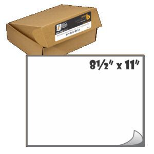 Printable White Removable Decal Sheet full sheet removable adhesive media for retail signage