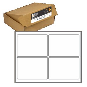 Glossy and matte printable poly shelf talkers 4-up on 8 x 11 sheets