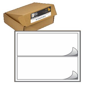 Printable Removable Decal 4 x 10 2-up synthetic removable adhesive sheet