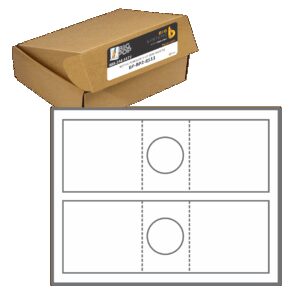 Printable Bottle Poncho 2-Up blank bottle tags for beer industry in-house printing