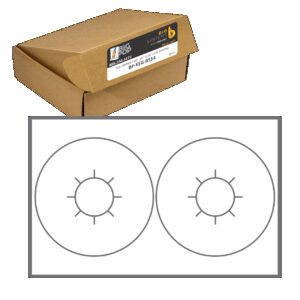 Blank printable keg collar 2-up sheets for brewery and beer industry internal printing