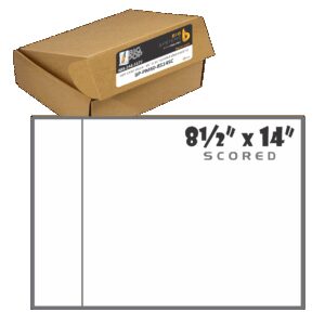 10-point matte card stock 8 x 14 with scored tab sheets