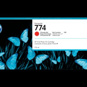 HP 774 Chromatic Red Ink Cartridge 775ml for HP DesignJet Z6610 and Z6810 printers