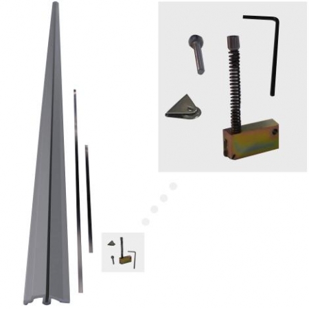 Keencut SteelTrak Glass Cutting Kit components for vertical glass scoring