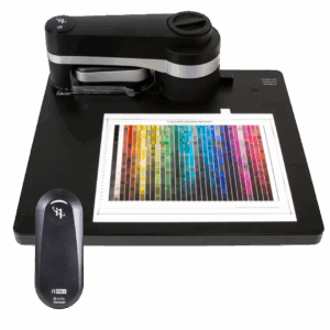 X-Rite i1Publish Pro 3 & i1iO 3 Bundle automated color profiling system with spectrophotometer mounted on scanning table