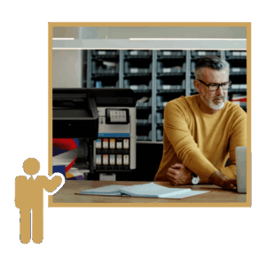 Wide format system workflow training for printers software and finishing equipment