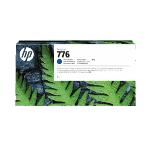 HP 776 1-liter Chromatic Blue ink cartridge for vivid blue tones