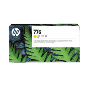 HP 776 1-liter Yellow ink cartridge for bright, accurate highlights