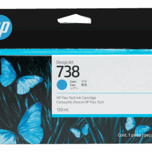 HP 738 130ml DesignJet Ink Cartridges - Cyan