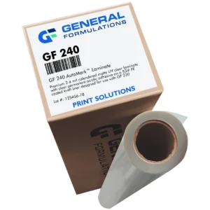 General Formulations 240 AutoMark Matte Clear Wrap Laminate - Permanent