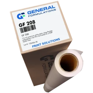 White static cling vinyl for temporary window graphics and POP signage.