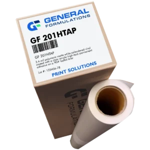 High tack permanent matte white vinyl for exterior signage with aggressive adhesion.