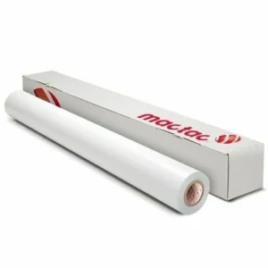 MacTac REBEL X-Treme RB528X 4.0 mil matte white extra permanent adhesive vinyl roll with 90# SuperFlat liner