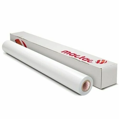 MacTac REBEL X-Treme RB528X 4.0 mil matte white extra permanent adhesive vinyl roll with 90# SuperFlat liner