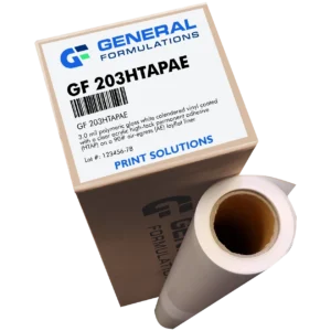 High-tack air-egress vinyl with permanent adhesive for bubble-free signage installation.