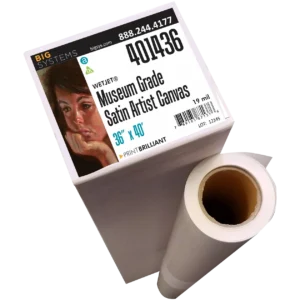 Satin artist canvas for fine art reproduction and photographic gallery wraps