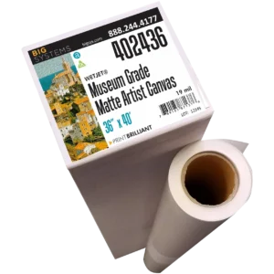 Matte artist canvas designed for fine art reproduction and crack-resistant gallery wraps