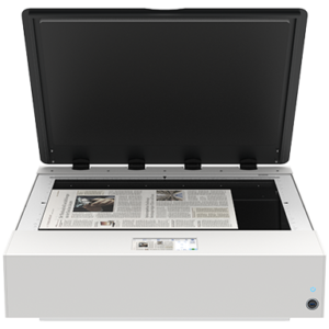 WideTEK 25-650 Wide Format Flatbed Scanner scanning large format documents with optional backlight for film and X-rays