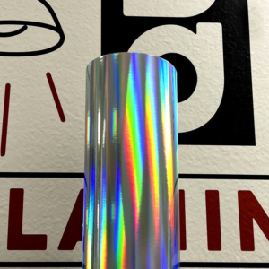 Holographic PVC Vinyl with Permanent Adhesive prism style color shifting contour cut vinyl roll