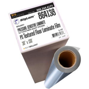 Textured Matte Floor Pressure Sensitive Laminate clear PVC UL410 anti slip floor graphic overlay