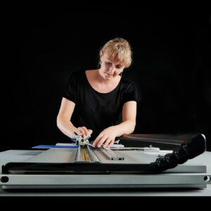 Keencut Ultimat Futura cutter with smooth sliding action for accurate bevel cuts