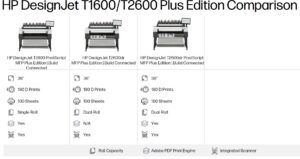 Compare Before You Choose HP DesignJet T2600 vs. T2600dr