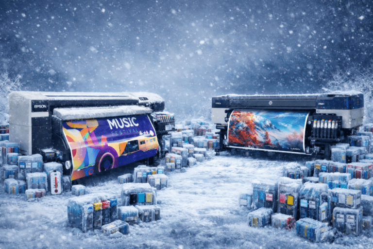 Wide Format Printer Ink Freeze