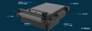 Summa F Series F1625 flatbed cutter wide format finishing system with information about cutter