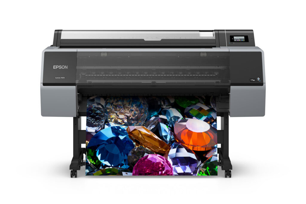 Epson SureColor P9370 44-Inch Wide-Format Printer printing fine art photography