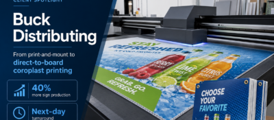 Beverage Distributor Flatbed Printing: Buck Case Study